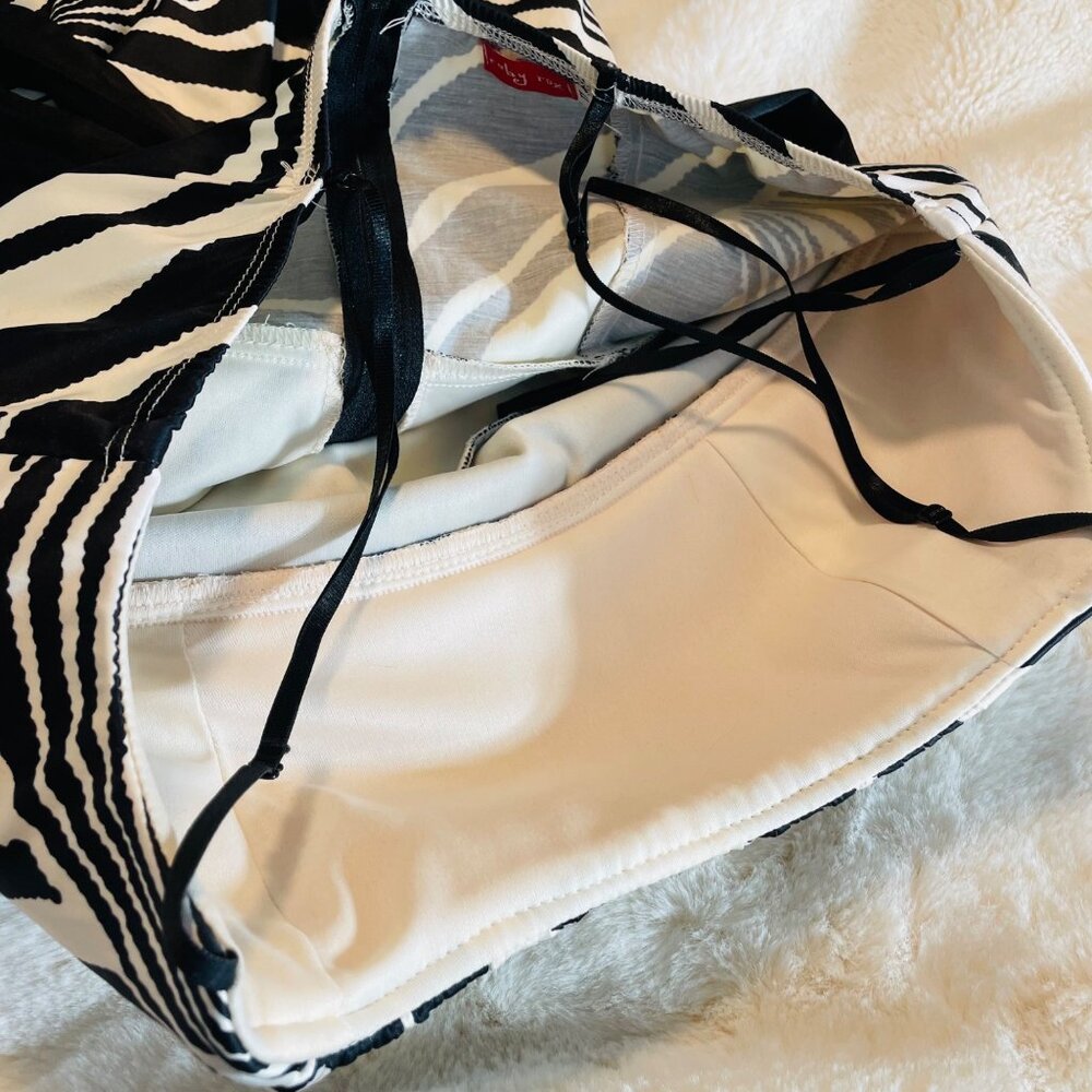 Zebra Print Strapless Party Dress By Ruby Rox Size 11 - Picture 11 of 11